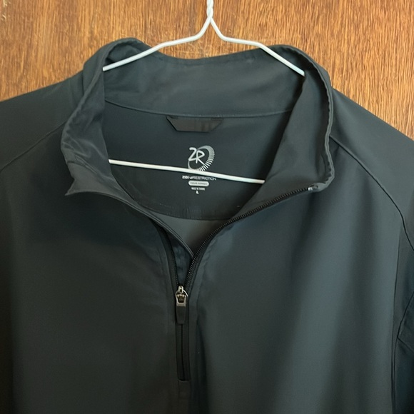 Zero Restriction Men’s Large Golf Windbreaker, Dark Green - Picture 3 of 5